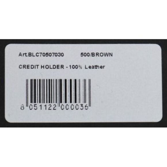 Billionaire Italian Couture Card Holder Brown Leather Men Brown Wallets - Picture 5 of 6